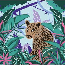 Peinture par numéros 30x30cm - Tropical crépuscule