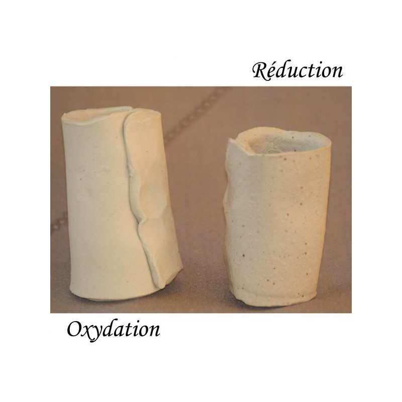 Terre à grès blanc GB8 chamottée 0-0.5mm, pain 10kg