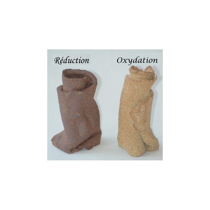 Terre à grès roux Aragon GECH 30 chamottée 0-0.5mm, pain 12.5kg