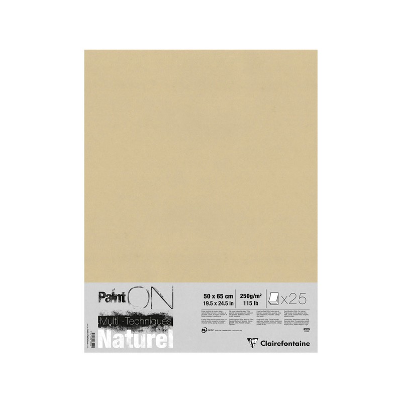 Papier multi-technique Paint On Naturel 250 g/m²