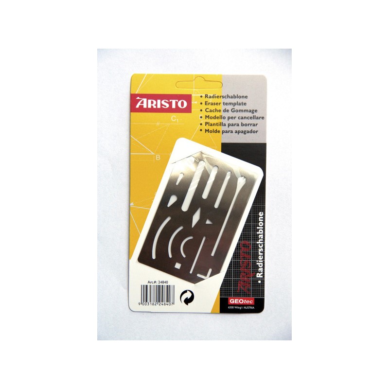 Gabarit de gommage Aristo