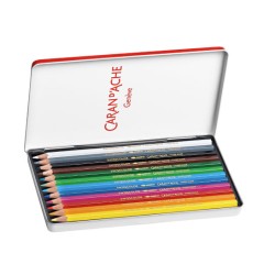Boîte métal de crayons de couleurs aquarellables Swisscolor