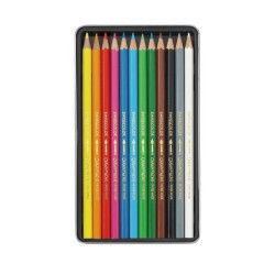 Boîte métal de crayons de couleurs aquarellables Swisscolor