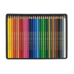Boîte métal de crayons de couleurs aquarellables Swisscolor