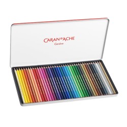 Boîte métal de crayons de couleurs aquarellables Swisscolor
