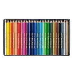 Boîte métal de crayons de couleurs aquarellables Swisscolor