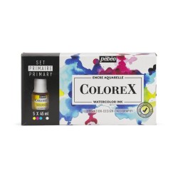 Set encres primaires Colorex 5x45 ml