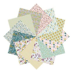 Pochette papier Origami Gold 12x12cm, 36 fls de 70 gm/²