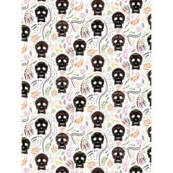 Pochette Décopatch Squelettes édition limitée, 4 feuilles 30x40 cm assorties