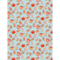 Pochette Décopatch Noël en cuisine édition limitée, 4 feuilles 30x40cm assorties