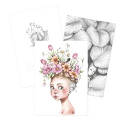 Carnet de coloriage A4 Wild Dream, de Emmanuelle Colin