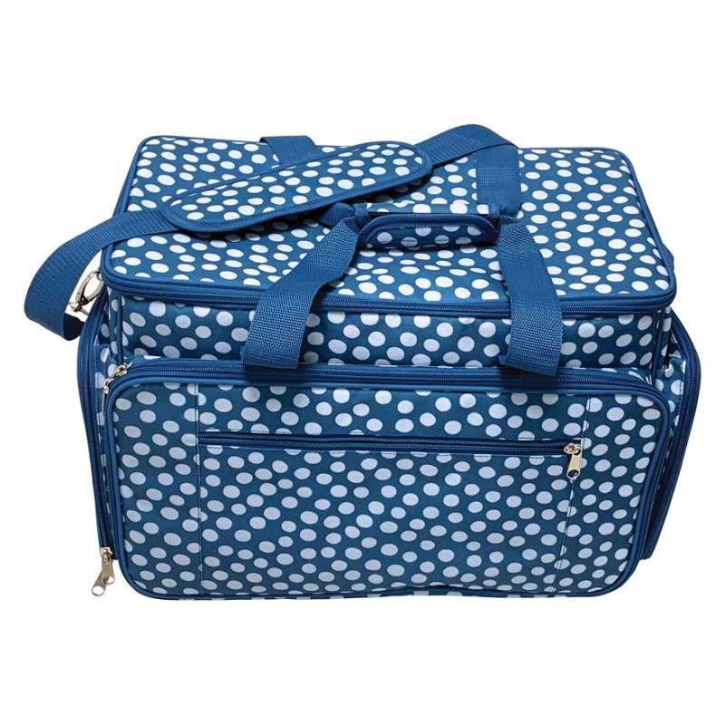 Sac de rangement bleu avec anses 43x24x30,5 cm