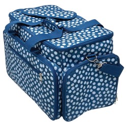 Sac de rangement bleu avec anses 43x24x30,5 cm