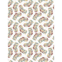 Pochette Décopatch Noël vintage , 4 feuilles 30x40 cm assorties