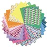 Papier Origami Geometric 20x20 cm , pochette de 60 fls 70 g/m²