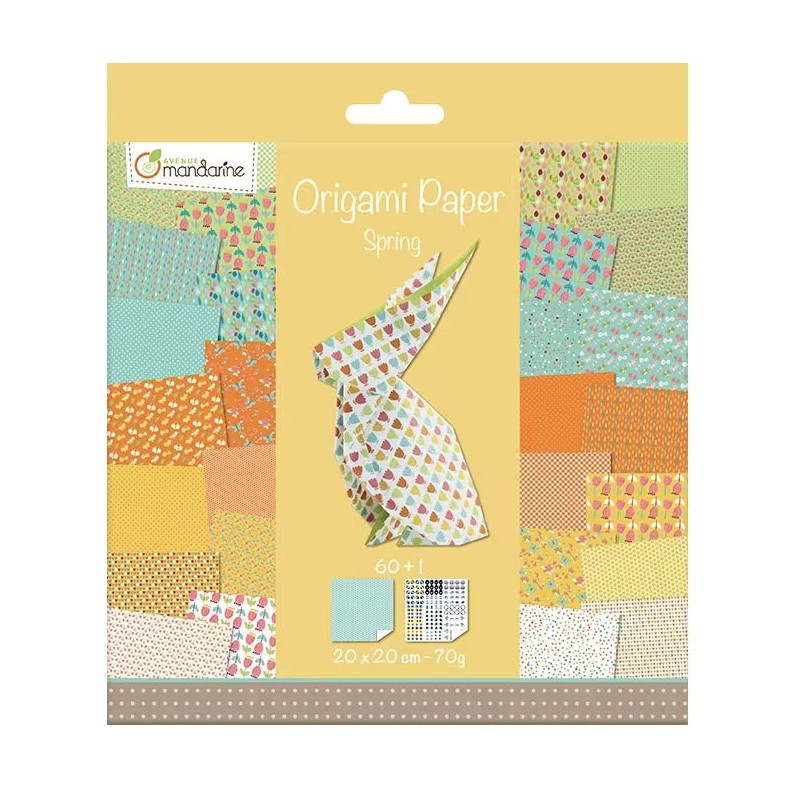Pochette Origami 60 fls 20x20cm 70gr - Spring