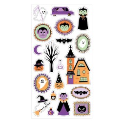 Stickers puffies Halloween x20 autocollants