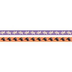 Masking tape 15mm x5m 2 rouleaux - Halloween Corbeau et momie