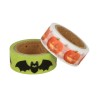 Masking tape 15mm x5m 2 rouleaux - Halloween Citrouille et chauve-souris