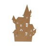 Silhouette MDF à peindre - Halloween château 15cm