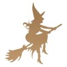Silhouette MDF à peindre - Halloween sorcière 15cm