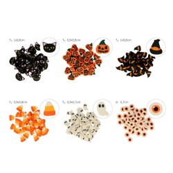 Mini canes Halloween en tubes x6pcs