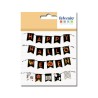 Mini-guirlandes papier Happy Halloween 8,5cm x4pcs