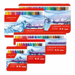 Coffret de craies aquarellables Néocolor II Caran d'Ache