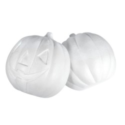 Citrouille en polystyrène en demi-sphères