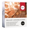 Guirlande lumineuse micro-LED sur fil 120cm, 10 lumignons blanc chaud