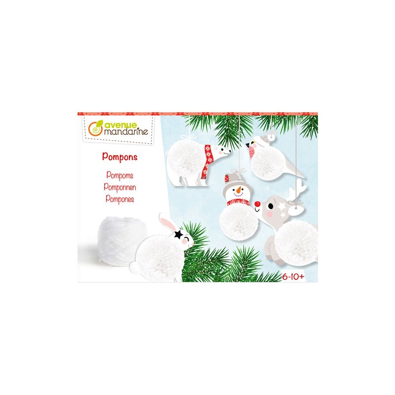 Boîte créative - Pompons à suspendre