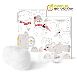 Boîte créative - Pompons à suspendre