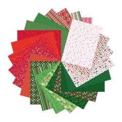 Papier motifs assortis A4 170gr x96 feuilles - Noël