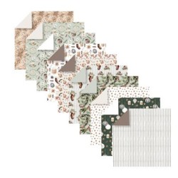 Pochette Origami 60 fls 15x15cm 70gr - Noël cosy