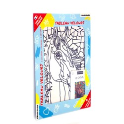 Tableau velours à colorier Portrait de Cheval
