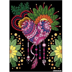 Tableau velours à colorier L'Attrape-Rêve