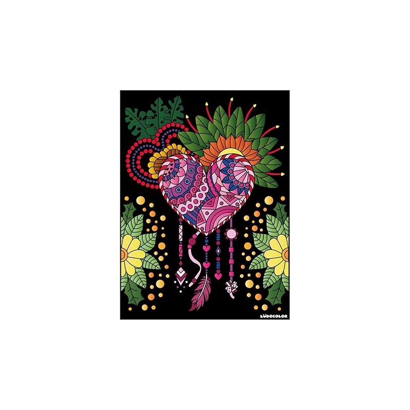 Tableau velours à colorier L'Attrape-Rêve