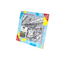 Tableau velours à colorier Supercars