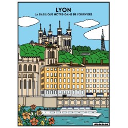 Tableau velours à colorier Lyon