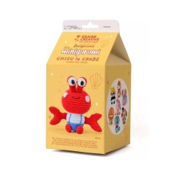 Kit crochet Minigurumi - Chizu le crabe