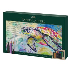 Coffret Mixed Media 40 crayons Albrecht Dürer + 5 feutres Pitt + 1 pinceau