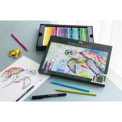 Coffret Mixed Media 40 crayons Albrecht Dürer + 5 feutres Pitt + 1 pinceau