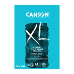 Bloc XL Aquarelle 300g/m² Canson à feuilles collées un côté