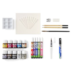 Coffret encre aquarelle Colorex - Kit d'équipement tout inclus x38pcs