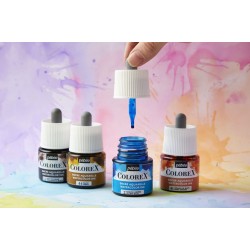 Coffret encre aquarelle Colorex - Kit d'initiation Calligraphie