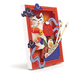 Cadre 3D décoration papier à assembler - Ramen 34x25,5cm