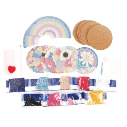 Kit créatif Diamond painting - Sous-verres Pop x6pcs