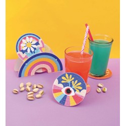 Kit créatif Diamond painting - Sous-verres Pop x6pcs