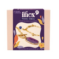 Kit DIY Bijoux inoxydables Les Inox - Parure violette