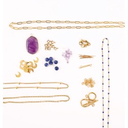 Kit DIY Bijoux inoxydables Les Inox - Parure violette